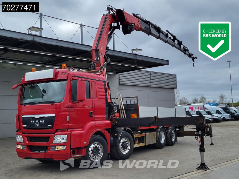 MAN TGS 35.480 8X4 Fassi F800BXP.28 Kran Crane Hydrodrive Lift-Lenkachse Euro 4 - شاحنات مسطحة, شاحنة كرين: صورة 1 MAN TGS 35.480 8X4 Fassi F800BXP.28 Kran Crane Hydrodrive Lift-Lenkachse Euro 4 - شاحنات مسطحة, شاحنة كرين: صورة 1