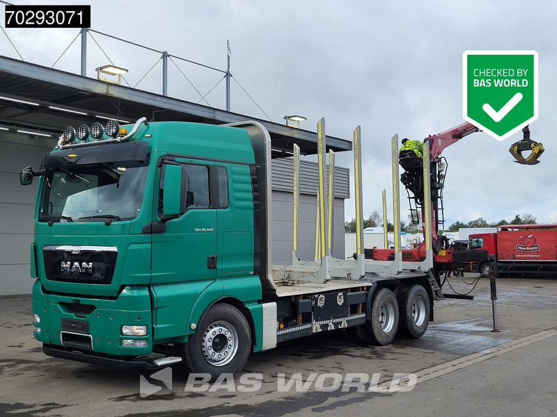 MAN TGX 26.540 6X4 TAJFUN L150Z.96 woodcrane Holztransport Manual Retarder Euro 5 - شاحنة قطع الأشجار, شاحنة كرين: صورة 1 MAN TGX 26.540 6X4 TAJFUN L150Z.96 woodcrane Holztransport Manual Retarder Euro 5 - شاحنة قطع الأشجار, شاحنة كرين: صورة 1