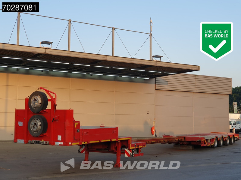 MEUSBURGER MTS-4 4 axles Extendable 7M 1xLift+2xLenkachse - عربة منخفضة مسطحة نصف مقطورة: صورة 1 MEUSBURGER MTS-4 4 axles Extendable 7M 1xLift+2xLenkachse - عربة منخفضة مسطحة نصف مقطورة: صورة 1