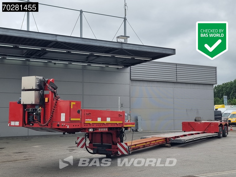MEUSBURGER Type MPG-2 2 axles Extendable 2xLenkachse Gooseneck - عربة منخفضة مسطحة نصف مقطورة: صورة 1 MEUSBURGER Type MPG-2 2 axles Extendable 2xLenkachse Gooseneck - عربة منخفضة مسطحة نصف مقطورة: صورة 1