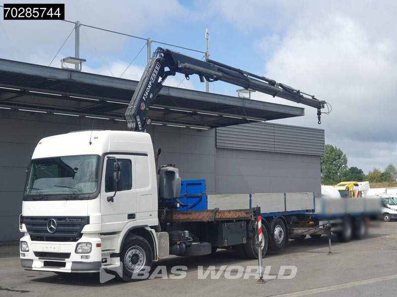 Mercedes-Benz Actros 2532 6X2 Fassi F330D3 Crane Kran Lift+steering Axle 3-Pedals Euro 3 - شاحنات مسطحة, شاحنة كرين: صورة 5 Mercedes-Benz Actros 2532 6X2 Fassi F330D3 Crane Kran Lift+steering Axle 3-Pedals Euro 3 - شاحنات مسطحة, شاحنة كرين: صورة 5