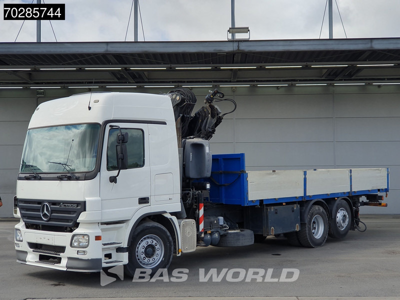 Mercedes-Benz Actros 2532 6X2 Fassi F330D3 Crane Kran Lift+steering Axle 3-Pedals Euro 3 - شاحنات مسطحة, شاحنة كرين: صورة 1 Mercedes-Benz Actros 2532 6X2 Fassi F330D3 Crane Kran Lift+steering Axle 3-Pedals Euro 3 - شاحنات مسطحة, شاحنة كرين: صورة 1
