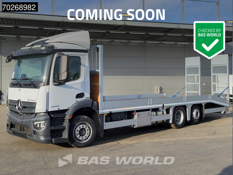 Mercedes-Benz Actros 2532 6X2 NEW! Machine tansporter Oprijwagen Lenkachse Navi Euro 6 - شاحنة نقل سيارات شاحنة: صورة 1 Mercedes-Benz Actros 2532 6X2 NEW! Machine tansporter Oprijwagen Lenkachse Navi Euro 6 - شاحنة نقل سيارات شاحنة: صورة 1