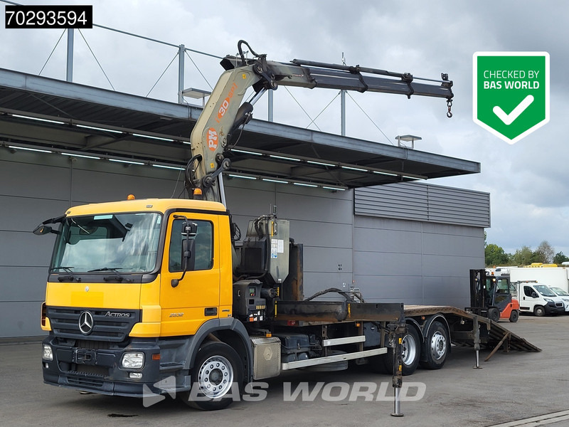 Mercedes-Benz Actros 2532 6X2 PM 30 T/M Crane Kran Remote Lift+Steering Axle 3-Pedals - شاحنات مسطحة, شاحنة كرين: صورة 1 Mercedes-Benz Actros 2532 6X2 PM 30 T/M Crane Kran Remote Lift+Steering Axle 3-Pedals - شاحنات مسطحة, شاحنة كرين: صورة 1