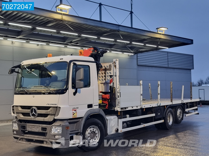 Mercedes-Benz Actros 2536 6X2 Palfinger PK14002-EH A Remote Lift+Lenkachse EEV - شاحنات مسطحة, شاحنة كرين: صورة 2 Mercedes-Benz Actros 2536 6X2 Palfinger PK14002-EH A Remote Lift+Lenkachse EEV - شاحنات مسطحة, شاحنة كرين: صورة 2