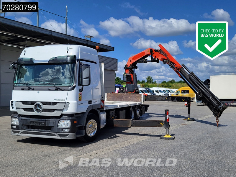 Mercedes-Benz Actros 2544 6X2 Palfinger PK53002SH Kran Crane Lift-Lenkachse Euro 5 - شاحنات مسطحة, شاحنة كرين: صورة 1 Mercedes-Benz Actros 2544 6X2 Palfinger PK53002SH Kran Crane Lift-Lenkachse Euro 5 - شاحنات مسطحة, شاحنة كرين: صورة 1