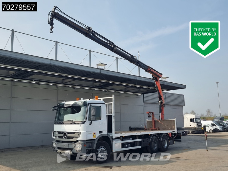 Mercedes-Benz Actros 2641 6X4 Palfinger PK18002-EH Remote Full Steel Euro 5 - شاحنات مسطحة, شاحنة كرين: صورة 1 Mercedes-Benz Actros 2641 6X4 Palfinger PK18002-EH Remote Full Steel Euro 5 - شاحنات مسطحة, شاحنة كرين: صورة 1