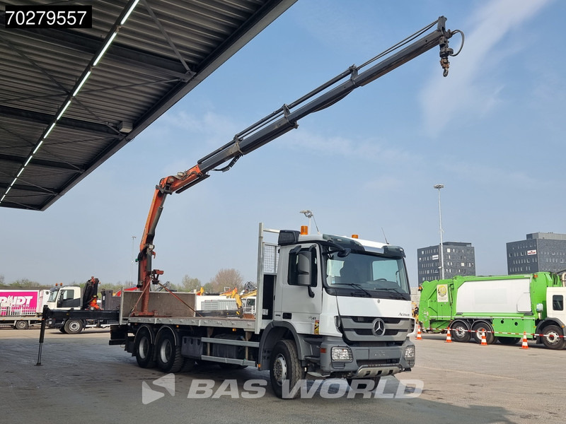 Mercedes-Benz Actros 2641 6X4 Palfinger PK18002-EH Remote Full Steel Euro 5 - شاحنات مسطحة, شاحنة كرين: صورة 3 Mercedes-Benz Actros 2641 6X4 Palfinger PK18002-EH Remote Full Steel Euro 5 - شاحنات مسطحة, شاحنة كرين: صورة 3