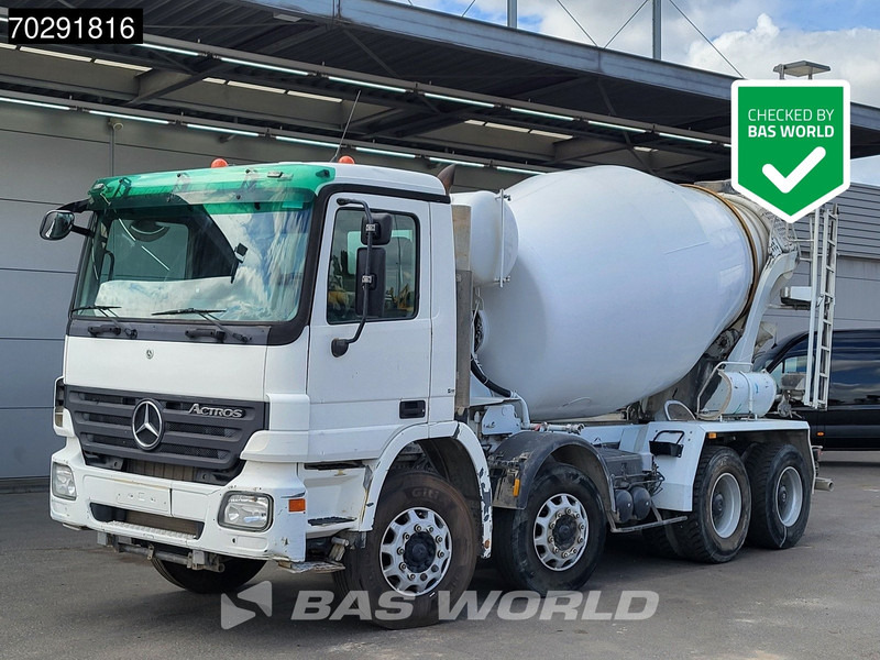 Mercedes-Benz Actros 3236 8X4 9M3 Stetter Mixer Big-Axle 3-Pedals Steelsuspension Euro 3 - شاحنة خلاطة خرسانة: صورة 1 Mercedes-Benz Actros 3236 8X4 9M3 Stetter Mixer Big-Axle 3-Pedals Steelsuspension Euro 3 - شاحنة خلاطة خرسانة: صورة 1