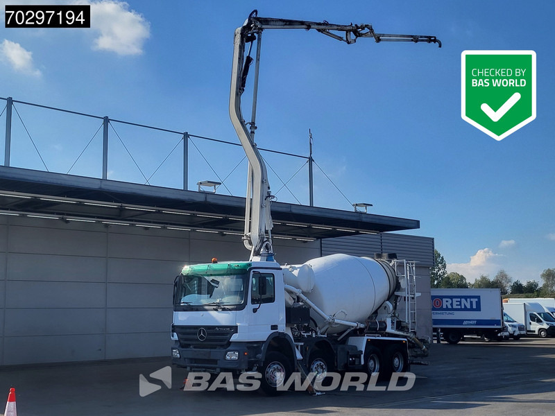 Mercedes-Benz Actros 3236 8X4 Mecbo M 23.3/100-BZ PUMI Big-Axle Steelsuspension 3-Pedals Euro 3 - مضخة خرسانة: صورة 1 Mercedes-Benz Actros 3236 8X4 Mecbo M 23.3/100-BZ PUMI Big-Axle Steelsuspension 3-Pedals Euro 3 - مضخة خرسانة: صورة 1