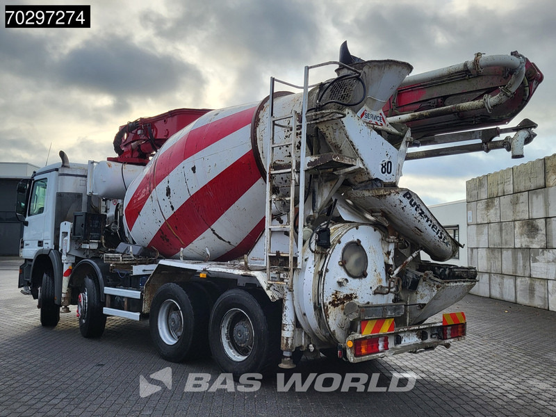 Mercedes-Benz Actros 3241 8X4 Putzmeister M24-3 Pump + 9m3 LIEBHERR Mixer Steelsuspension 3-Pedals Euro 4 - مضخة خرسانة: صورة 2 Mercedes-Benz Actros 3241 8X4 Putzmeister M24-3 Pump + 9m3 LIEBHERR Mixer Steelsuspension 3-Pedals Euro 4 - مضخة خرسانة: صورة 2
