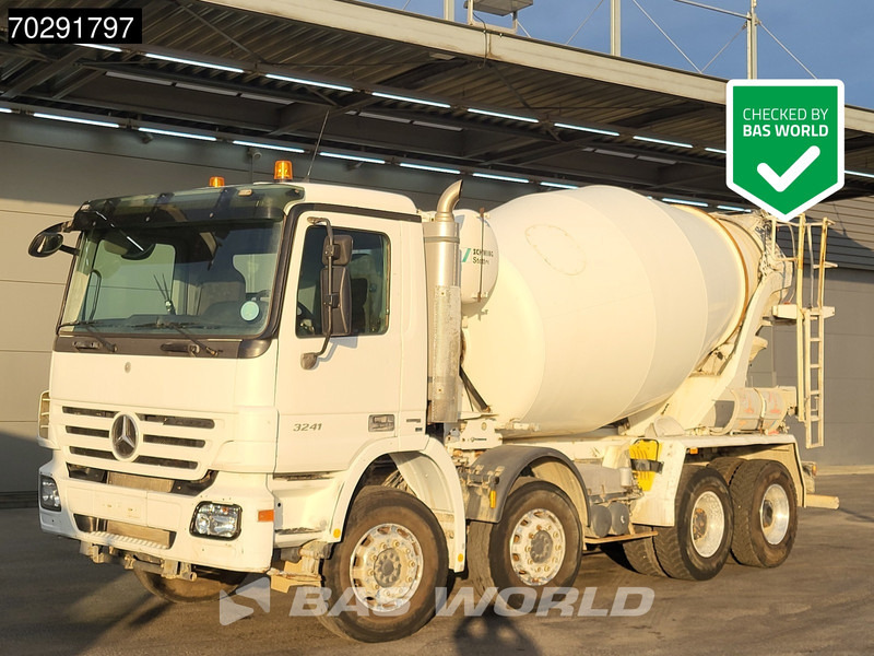 Mercedes-Benz Actros 3241 8X4 Retarder 9m3 Stetter Steelsuspension 3-Pedals Euro 4 - شاحنة خلاطة خرسانة: صورة 1 Mercedes-Benz Actros 3241 8X4 Retarder 9m3 Stetter Steelsuspension 3-Pedals Euro 4 - شاحنة خلاطة خرسانة: صورة 1