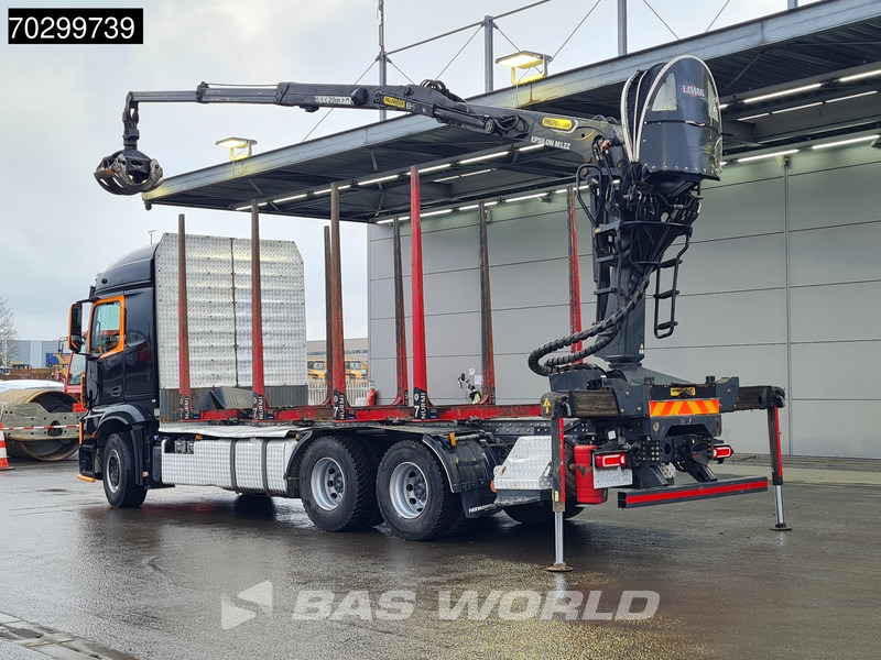 Mercedes-Benz Actros 3353 6X4 Palfinger Epsilon M12Z woodcrane Holztransport Retarder Euro 6 - شاحنة قطع الأشجار, شاحنة كرين: صورة 2 Mercedes-Benz Actros 3353 6X4 Palfinger Epsilon M12Z woodcrane Holztransport Retarder Euro 6 - شاحنة قطع الأشجار, شاحنة كرين: صورة 2