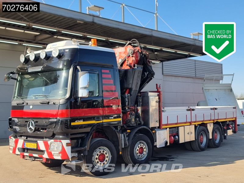 شاحنات مسطحة, شاحنة كرين Mercedes-Benz Actros 4146 8X4 FASSI F600AXP.26 Crane Kran NL-Truck Euro 5: صورة 8