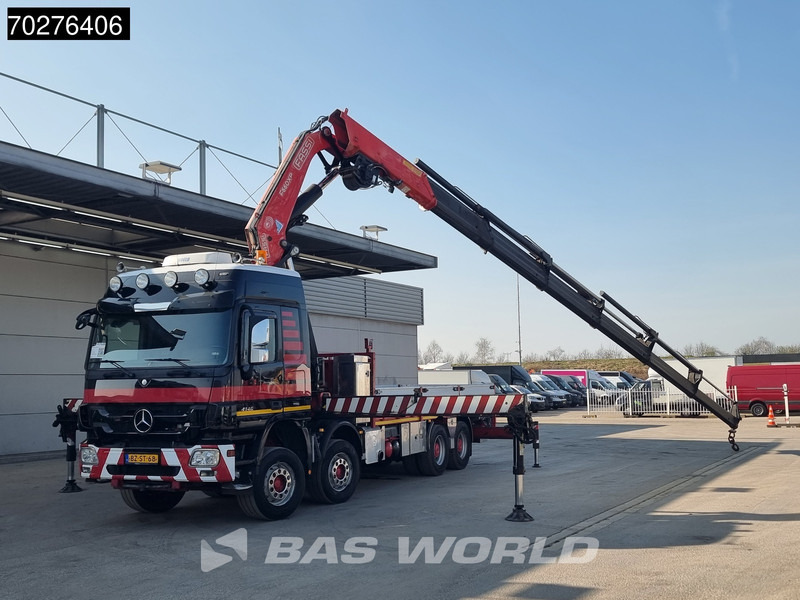 شاحنات مسطحة, شاحنة كرين Mercedes-Benz Actros 4146 8X4 FASSI F600AXP.26 Crane Kran NL-Truck Euro 5: صورة 6