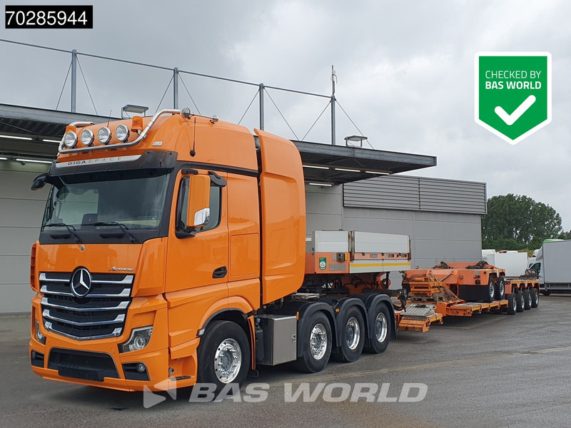 Mercedes-Benz Actros 8X4 180T GigaSpace Retarder Hydrauliek BigAxle Alcoa´s // Lowbed Trailer / 6 Axles / Hydraulic Pendle Axles / Extendable - وحدة جر: صورة 1 Mercedes-Benz Actros 8X4 180T GigaSpace Retarder Hydrauliek BigAxle Alcoa´s // Lowbed Trailer / 6 Axles / Hydraulic Pendle Axles / Extendable - وحدة جر: صورة 1