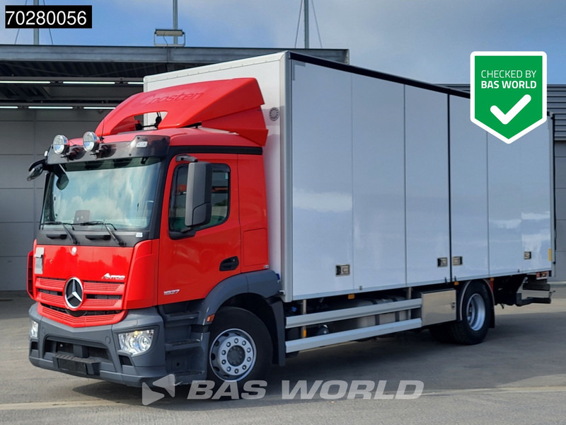 Mercedes-Benz Antos 1827 4X2 19tonner 2000kg Ladebordwand Automatic Euro 6 - شاحنة مقفلة: صورة 1 Mercedes-Benz Antos 1827 4X2 19tonner 2000kg Ladebordwand Automatic Euro 6 - شاحنة مقفلة: صورة 1