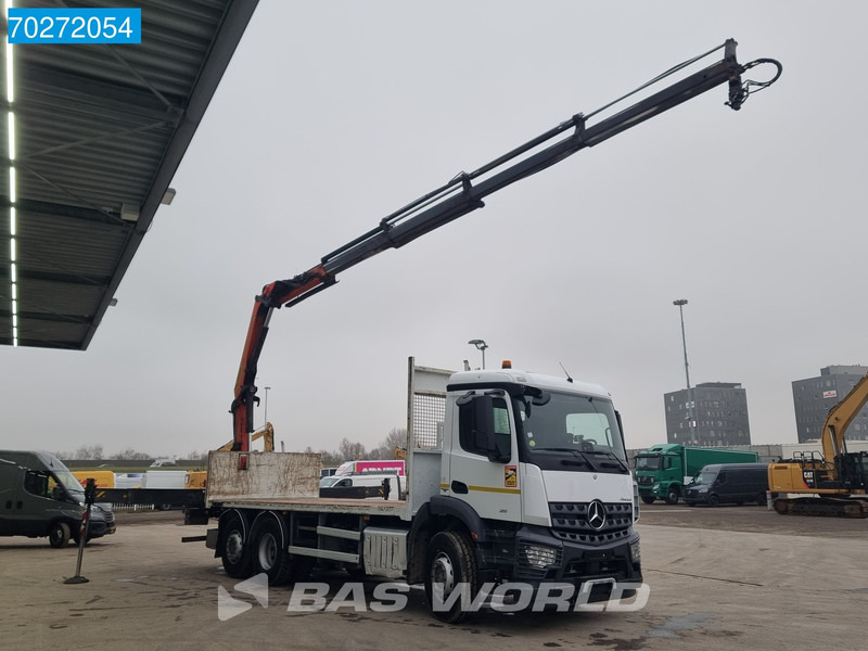Mercedes-Benz Arocs 2536 6X2 Palfinger PK 16002 Crane Lenkasche Euro 6 - شاحنات مسطحة, شاحنة كرين: صورة 3 Mercedes-Benz Arocs 2536 6X2 Palfinger PK 16002 Crane Lenkasche Euro 6 - شاحنات مسطحة, شاحنة كرين: صورة 3