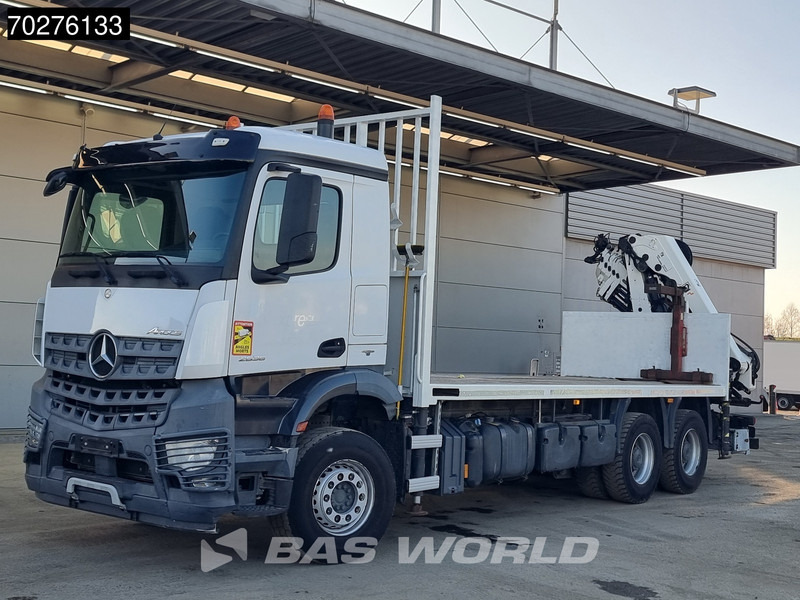 شاحنات مسطحة, شاحنة كرين Mercedes-Benz Arocs 2636 6X4 HIAB X-HIDUO 188 ES-S Crane Kran Big axle Euro 6: صورة 7