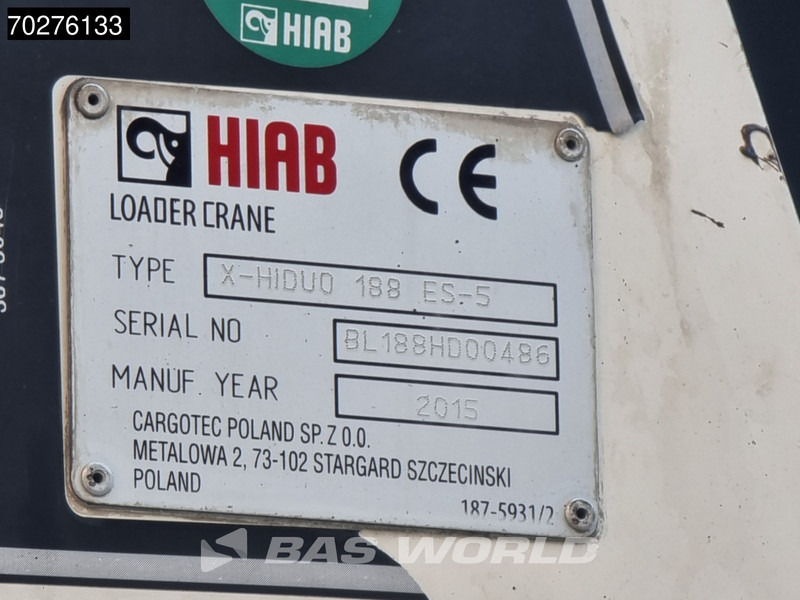 شاحنات مسطحة, شاحنة كرين Mercedes-Benz Arocs 2636 6X4 HIAB X-HIDUO 188 ES-S Crane Kran Big axle Euro 6: صورة 17