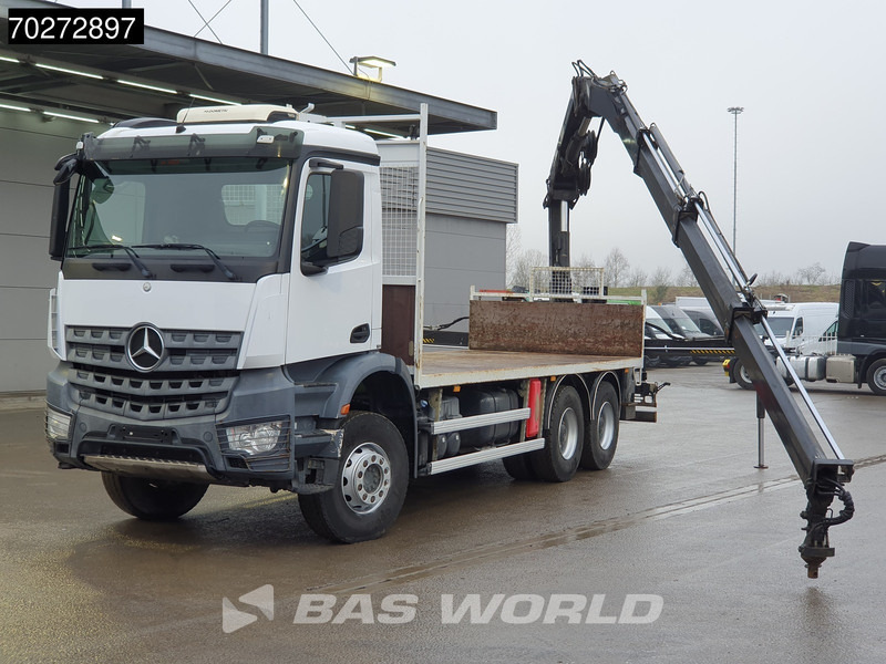 Mercedes-Benz Arocs 2636 6X4 Hiab 144 E-3 Hipro Kran Crane Remote Full Steel Euro 6 - شاحنات مسطحة, شاحنة كرين: صورة 5 Mercedes-Benz Arocs 2636 6X4 Hiab 144 E-3 Hipro Kran Crane Remote Full Steel Euro 6 - شاحنات مسطحة, شاحنة كرين: صورة 5