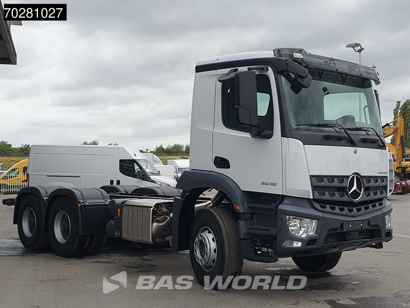 Mercedes-Benz Arocs 2636 6X4 NEW chassis Flywheel PTO Big-Axle Automatic Steelsuspension Euro 6 - شاحنة هيكل كابينة: صورة 3 Mercedes-Benz Arocs 2636 6X4 NEW chassis Flywheel PTO Big-Axle Automatic Steelsuspension Euro 6 - شاحنة هيكل كابينة: صورة 3