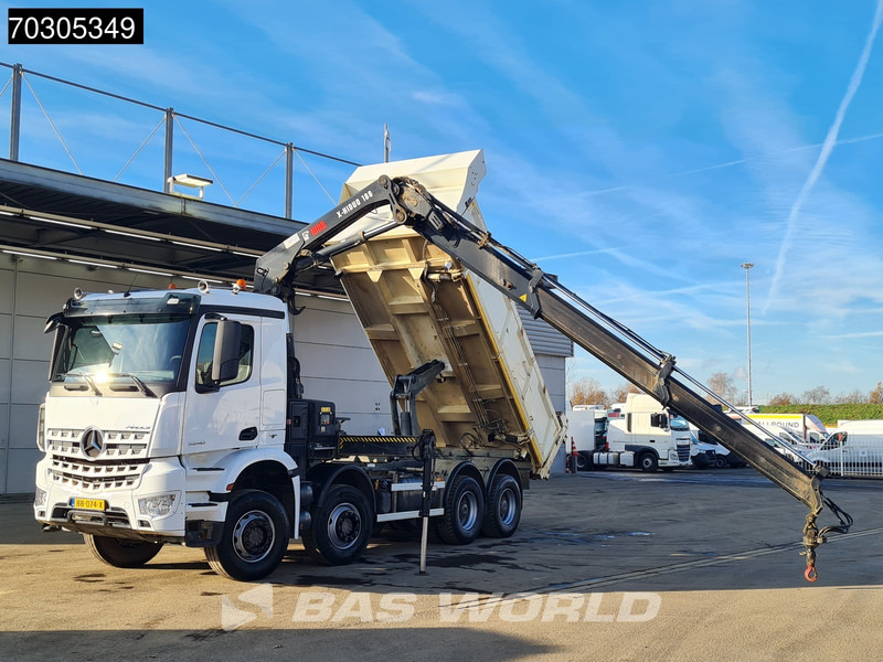 Mercedes-Benz Arocs 3240 8X4 HIAB X-HIDUO 188 E-2 Kran Crane 3-side tipper Big-Axle Euro 6 - شاحنة قلاب, شاحنة كرين: صورة 3 Mercedes-Benz Arocs 3240 8X4 HIAB X-HIDUO 188 E-2 Kran Crane 3-side tipper Big-Axle Euro 6 - شاحنة قلاب, شاحنة كرين: صورة 3