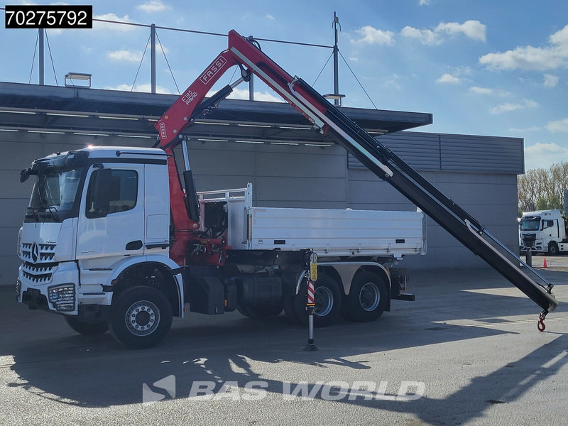 Mercedes-Benz Arocs 3348 6X4 Fasi F195A.2.24 Kran 3 sided tipper 9m3 Big-Axle Navi Euro 6 - شاحنة قلاب, شاحنة كرين: صورة 3 Mercedes-Benz Arocs 3348 6X4 Fasi F195A.2.24 Kran 3 sided tipper 9m3 Big-Axle Navi Euro 6 - شاحنة قلاب, شاحنة كرين: صورة 3