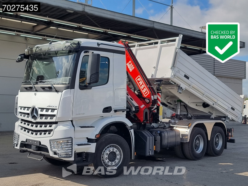 جديدة شاحنة قلاب, شاحنة كرين Mercedes-Benz Arocs 3348 6X4 Fassi F255A2.24 Kran Crane 9m3 3-Sided Tipper Big-Axle Euro 6: صورة 10