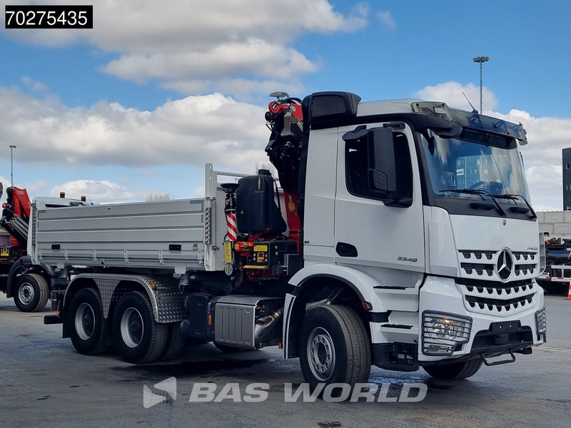 جديدة شاحنة قلاب, شاحنة كرين Mercedes-Benz Arocs 3348 6X4 Fassi F255A2.24 Kran Crane 9m3 3-Sided Tipper Big-Axle Euro 6: صورة 12