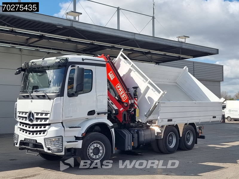 جديدة شاحنة قلاب, شاحنة كرين Mercedes-Benz Arocs 3348 6X4 Fassi F255A2.24 Kran Crane 9m3 3-Sided Tipper Big-Axle Euro 6: صورة 15