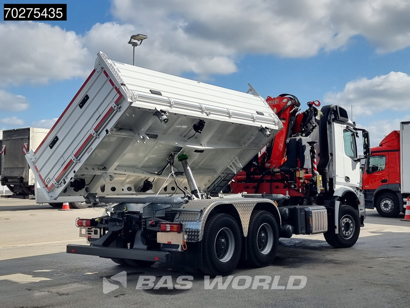 جديدة شاحنة قلاب, شاحنة كرين Mercedes-Benz Arocs 3348 6X4 Fassi F255A2.24 Kran Crane 9m3 3-Sided Tipper Big-Axle Euro 6: صورة 13