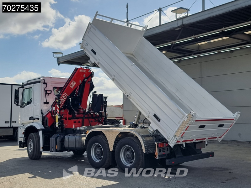 جديدة شاحنة قلاب, شاحنة كرين Mercedes-Benz Arocs 3348 6X4 Fassi F255A2.24 Kran Crane 9m3 3-Sided Tipper Big-Axle Euro 6: صورة 11