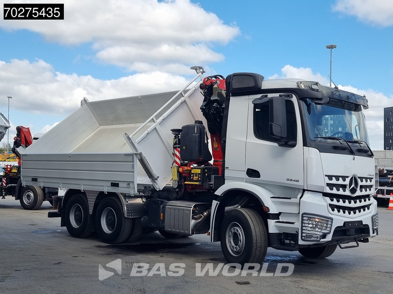 جديدة شاحنة قلاب, شاحنة كرين Mercedes-Benz Arocs 3348 6X4 Fassi F255A2.24 Kran Crane 9m3 3-Sided Tipper Big-Axle Euro 6: صورة 19