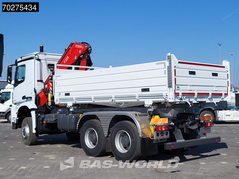 جديدة شاحنة قلاب, شاحنة كرين Mercedes-Benz Arocs 3348 6X6 Fassi F255A.2.24 xe-dynamic Kran Dreiseitenkipper Navi Euro 6: صورة 15