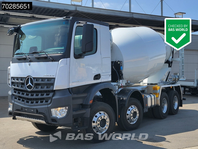 Mercedes-Benz Arocs 3743 8X4 NEW! 10m3 Mixer Big-Axle Steelsuspension Automatic Euro 6 - شاحنة خلاطة خرسانة: صورة 1 Mercedes-Benz Arocs 3743 8X4 NEW! 10m3 Mixer Big-Axle Steelsuspension Automatic Euro 6 - شاحنة خلاطة خرسانة: صورة 1