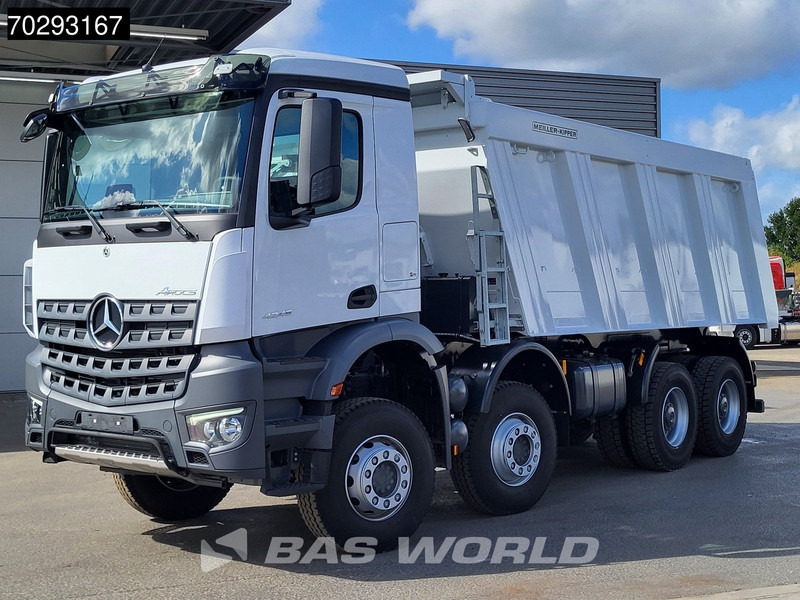 Mercedes-Benz Arocs 4145 8X4 New! 22m3 Meiller Kipper Big-Axle Steelsuspension Manual Euro 3 - شاحنة قلاب: صورة 5 Mercedes-Benz Arocs 4145 8X4 New! 22m3 Meiller Kipper Big-Axle Steelsuspension Manual Euro 3 - شاحنة قلاب: صورة 5