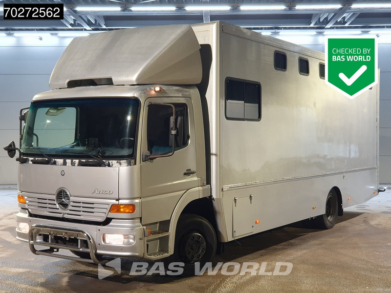 Mercedes-Benz Atego 1217 4X2 Horse truck 6 horses Manual Steelsuspension Euro 2 - شاحنة نقل خيل: صورة 1 Mercedes-Benz Atego 1217 4X2 Horse truck 6 horses Manual Steelsuspension Euro 2 - شاحنة نقل خيل: صورة 1