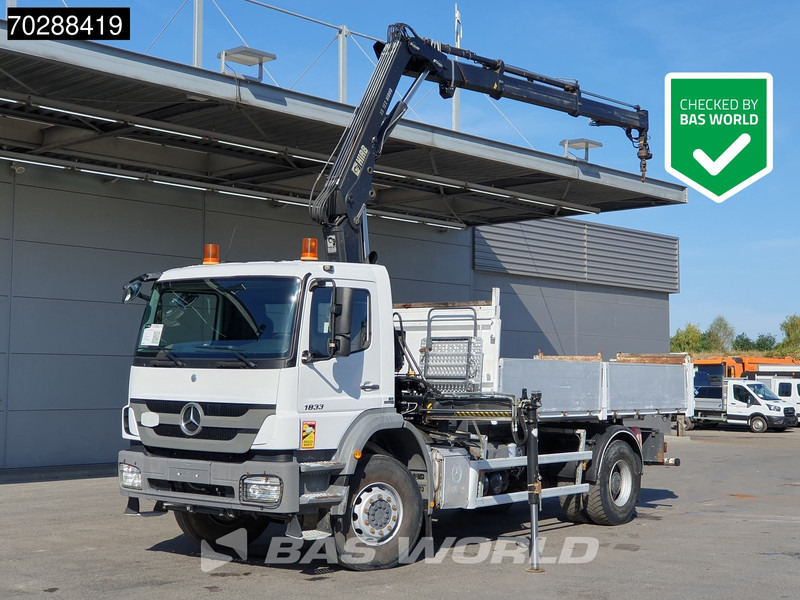 Mercedes-Benz Axor 1833 Axor 4X2 HIAB XS B-122 HIDUO Crane Kran Manual Steelsuspension Big-Axle Euro 5 - شاحنة قلاب, شاحنة كرين: صورة 1 Mercedes-Benz Axor 1833 Axor 4X2 HIAB XS B-122 HIDUO Crane Kran Manual Steelsuspension Big-Axle Euro 5 - شاحنة قلاب, شاحنة كرين: صورة 1