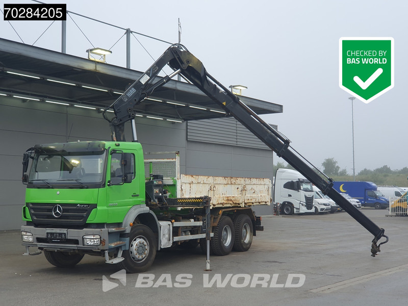 Mercedes-Benz Axor 2633 6X4 HIAB 144 ES-3 Kran Crane Manual Big-Axle Steelsuspension Euro 4 - شاحنة قلاب, شاحنة كرين: صورة 1 Mercedes-Benz Axor 2633 6X4 HIAB 144 ES-3 Kran Crane Manual Big-Axle Steelsuspension Euro 4 - شاحنة قلاب, شاحنة كرين: صورة 1