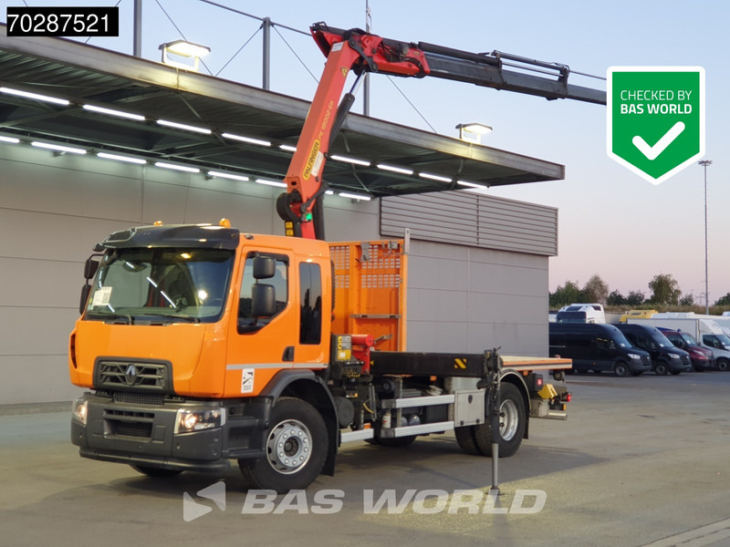 Renault C 320 4X2 Palfinger PK 18002 EH Crane Optibrake Automatic Euro 6 - شاحنات مسطحة, شاحنة كرين: صورة 1 Renault C 320 4X2 Palfinger PK 18002 EH Crane Optibrake Automatic Euro 6 - شاحنات مسطحة, شاحنة كرين: صورة 1