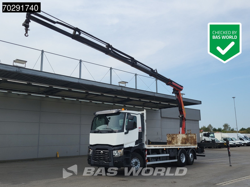 Renault C 380 6X2 Palfinger PK 22002 EH Crane Optibrake Euro 6 - شاحنات مسطحة, شاحنة كرين: صورة 1 Renault C 380 6X2 Palfinger PK 22002 EH Crane Optibrake Euro 6 - شاحنات مسطحة, شاحنة كرين: صورة 1