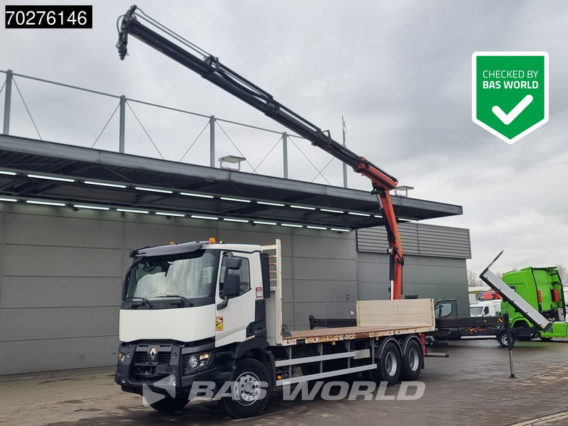 Renault C 380 6X4 Palfinger PK18002-EH C Remote Retarder Euro 6 - شاحنات مسطحة, شاحنة كرين: صورة 1 Renault C 380 6X4 Palfinger PK18002-EH C Remote Retarder Euro 6 - شاحنات مسطحة, شاحنة كرين: صورة 1