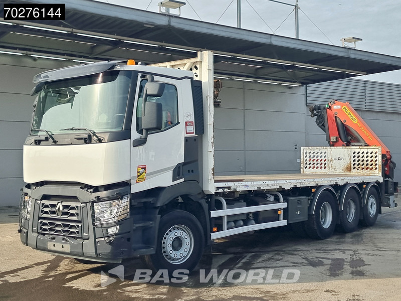 شاحنات مسطحة, شاحنة كرين Renault C 380 8X4 Palfinger PK 23001 EH Remote Lift+Lenkachse Euro 6: صورة 13