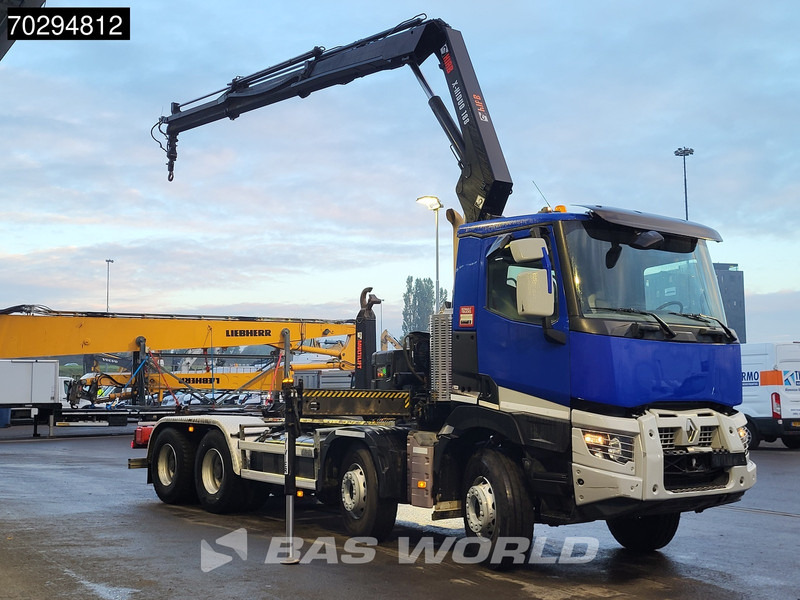 Renault C 430 8X4 HIAB X-Hiduo 188 B-2 Crane + Hook Full Steel Big-Axle Euro 6 - شاحنة ذات خطاف, شاحنة كرين: صورة 3 Renault C 430 8X4 HIAB X-Hiduo 188 B-2 Crane + Hook Full Steel Big-Axle Euro 6 - شاحنة ذات خطاف, شاحنة كرين: صورة 3