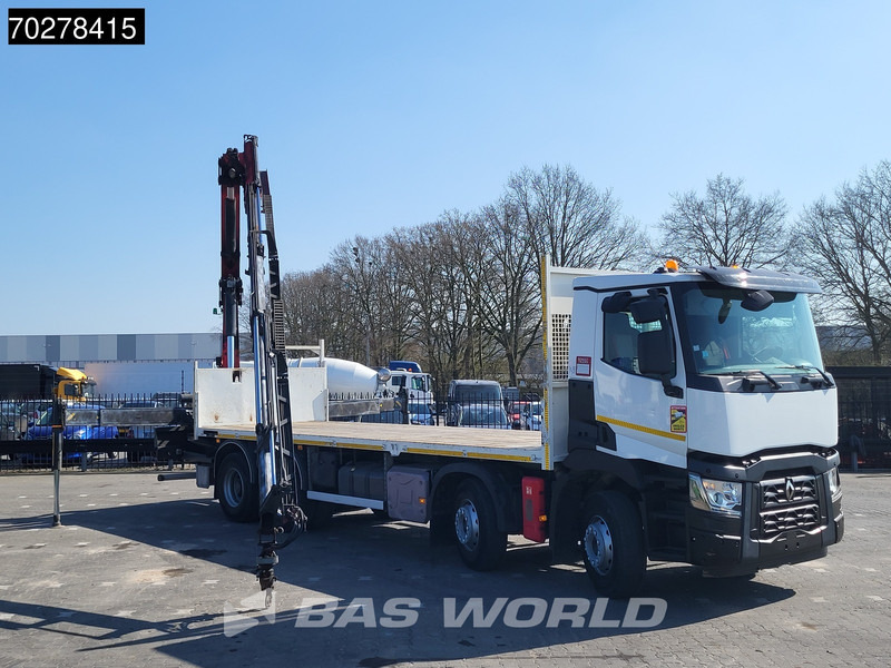 شاحنات مسطحة, شاحنة كرين Renault C 430 8X4 Palfinger 22002 EH kran Crane Big-Axle steel suspension Euro 6: صورة 7