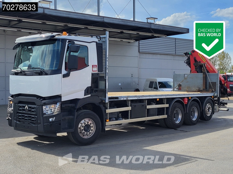 Renault C 480 8X4 Palfinger PK24.001 SLD5 Crane Kran Automatic Liftachse Euro 6 - شاحنات مسطحة, شاحنة كرين: صورة 1 Renault C 480 8X4 Palfinger PK24.001 SLD5 Crane Kran Automatic Liftachse Euro 6 - شاحنات مسطحة, شاحنة كرين: صورة 1