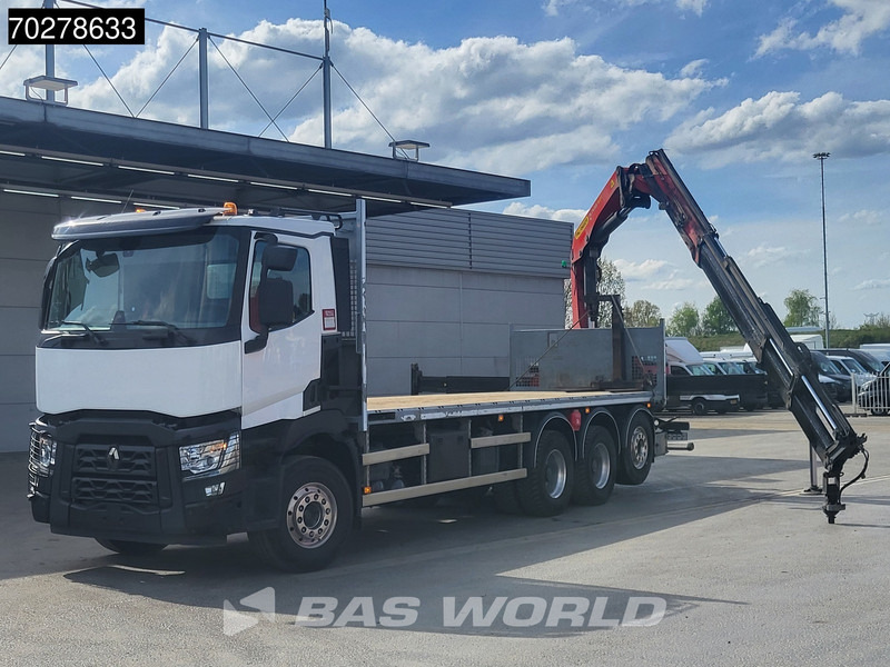 Renault C 480 8X4 Palfinger PK24.001 SLD5 Crane Kran Automatic Liftachse Euro 6 - شاحنات مسطحة, شاحنة كرين: صورة 2 Renault C 480 8X4 Palfinger PK24.001 SLD5 Crane Kran Automatic Liftachse Euro 6 - شاحنات مسطحة, شاحنة كرين: صورة 2