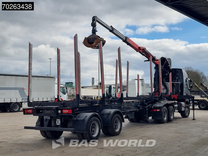 Renault K 520 6X6 Holz Kran Palfinger Q180Z96 6x6 Big-Axle Steelsuspension - شاحنة قطع الأشجار, شاحنة كرين: صورة 3 Renault K 520 6X6 Holz Kran Palfinger Q180Z96 6x6 Big-Axle Steelsuspension - شاحنة قطع الأشجار, شاحنة كرين: صورة 3