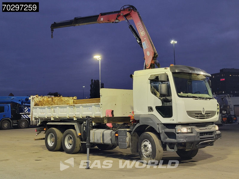Renault Kerax 370 Kerax 6X4 Fassi F150AXS.22 Crane 10m3 2-side tipper Big-Axle Steelsuspension Manual - شاحنة قلاب, شاحنة كرين: صورة 3 Renault Kerax 370 Kerax 6X4 Fassi F150AXS.22 Crane 10m3 2-side tipper Big-Axle Steelsuspension Manual - شاحنة قلاب, شاحنة كرين: صورة 3